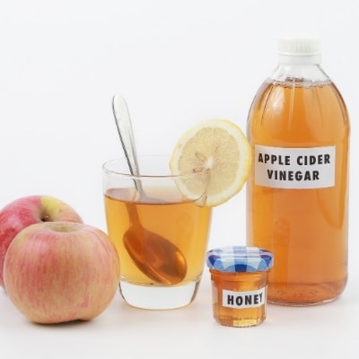 Detox in the morning with apple cider vinegar for hormones and IBS