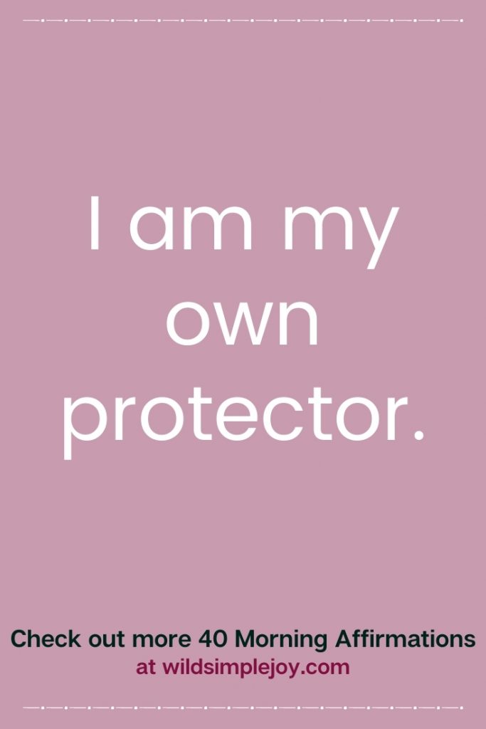 I am my own protector