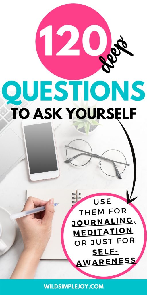 120 Deep questions to ask yourself (Pinterest Image)