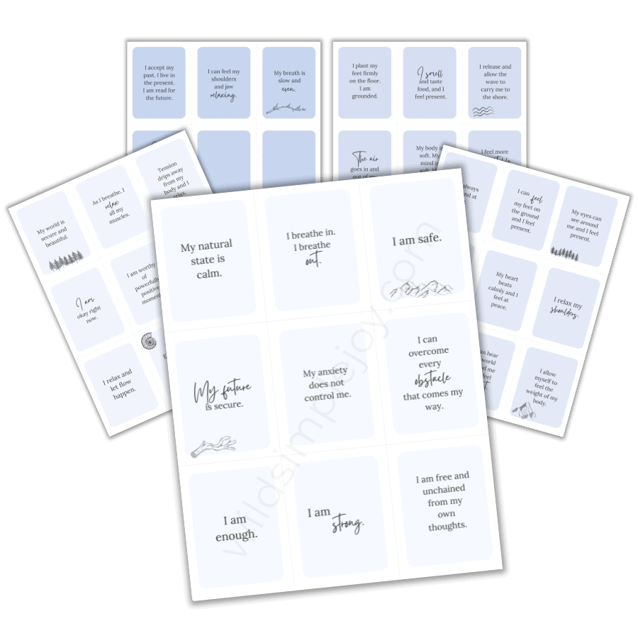 Affirmations for Anxiety Relief mockup 2