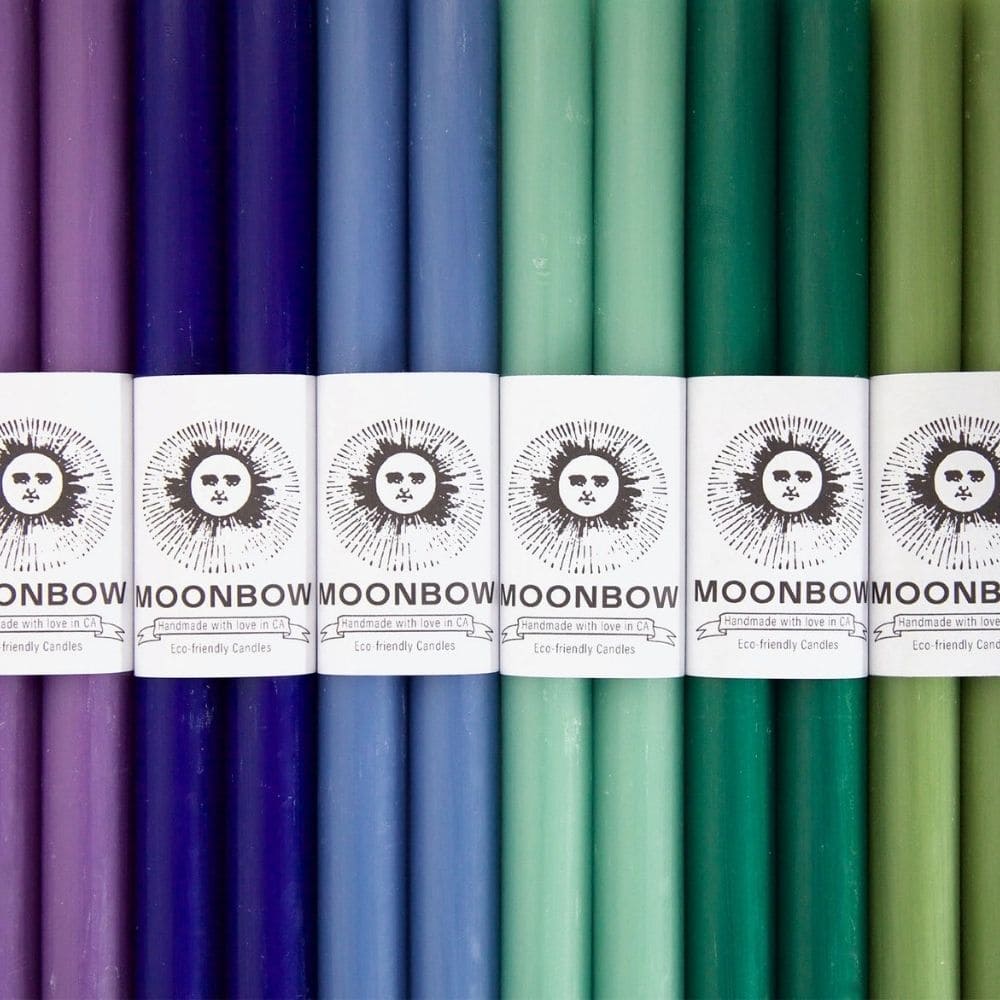 100% Beeswax Taper Candles from Moonbow Home