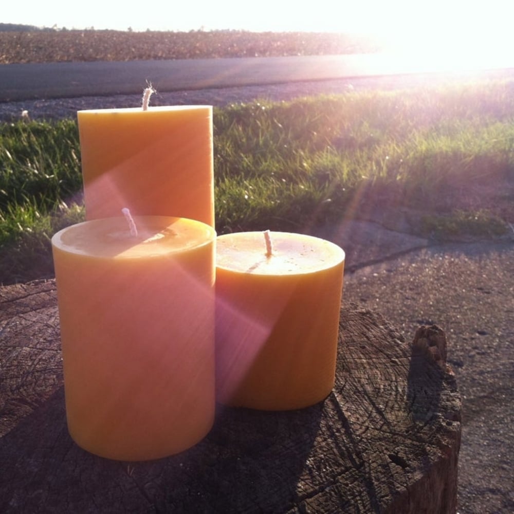 Beeswax Candles from Honey Run Farm