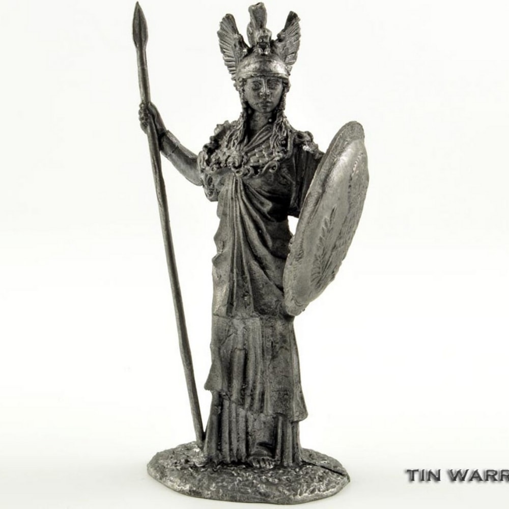Greek Goddess Athena Figurine from Tin Warriors