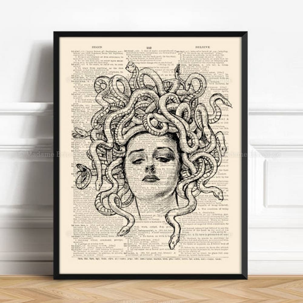 Medusa Head Art from Madame Bricolage Press