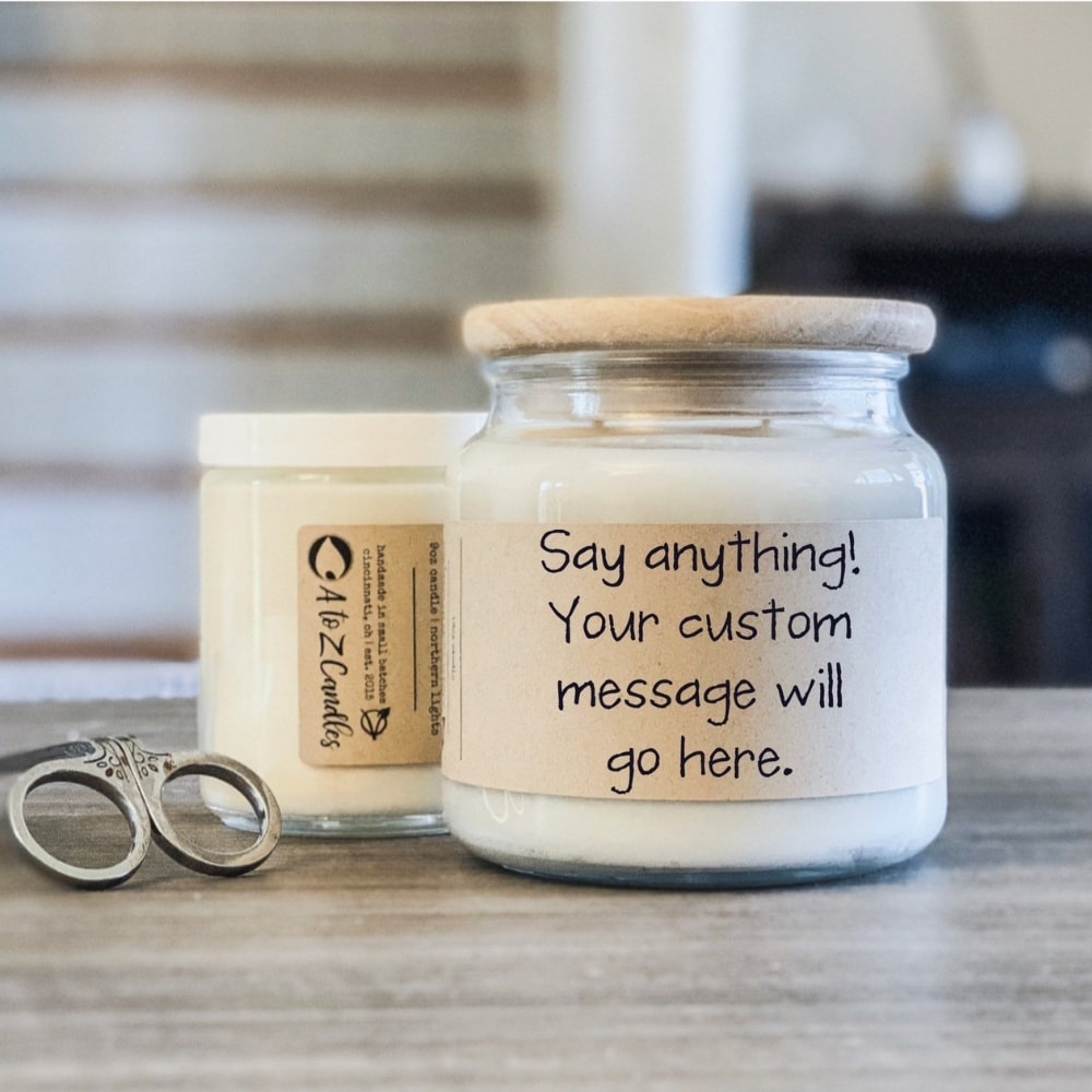 Personalized Candles from A to Z Gifts