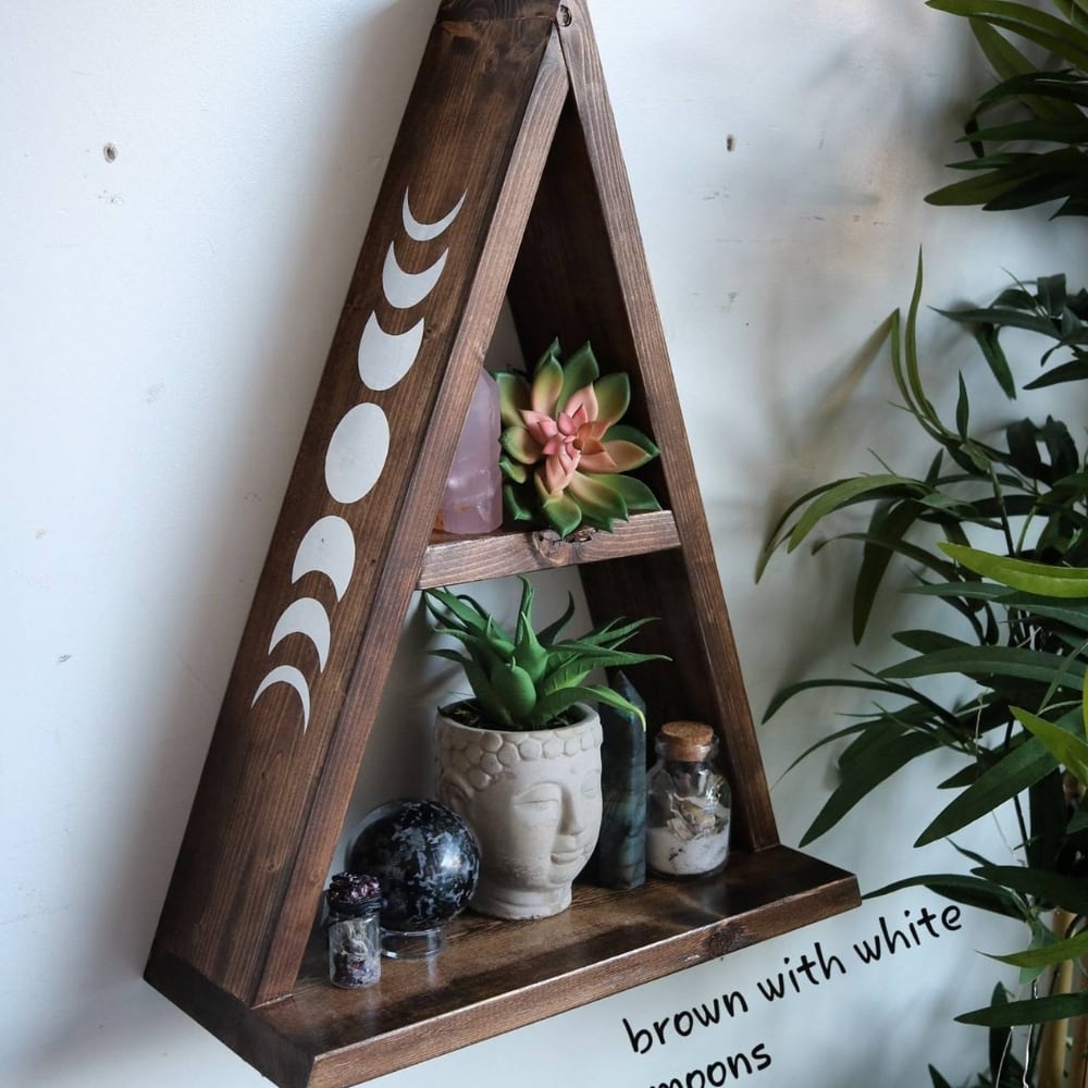 Triangle Altar Shelf from Valley Living Design on Etsy