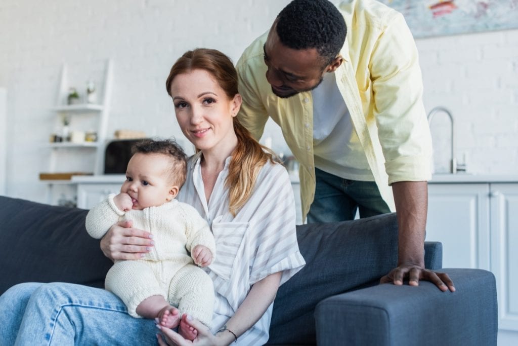 Woman is thinking of how to be a good wife and mother