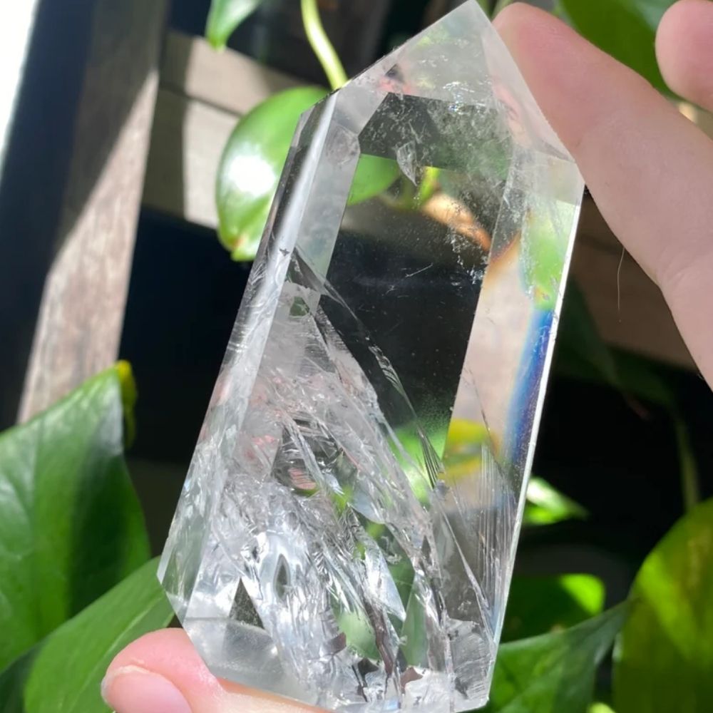 Clear Quartz Tower from Luxe Crystals Shop Spiritual Wellness Gift