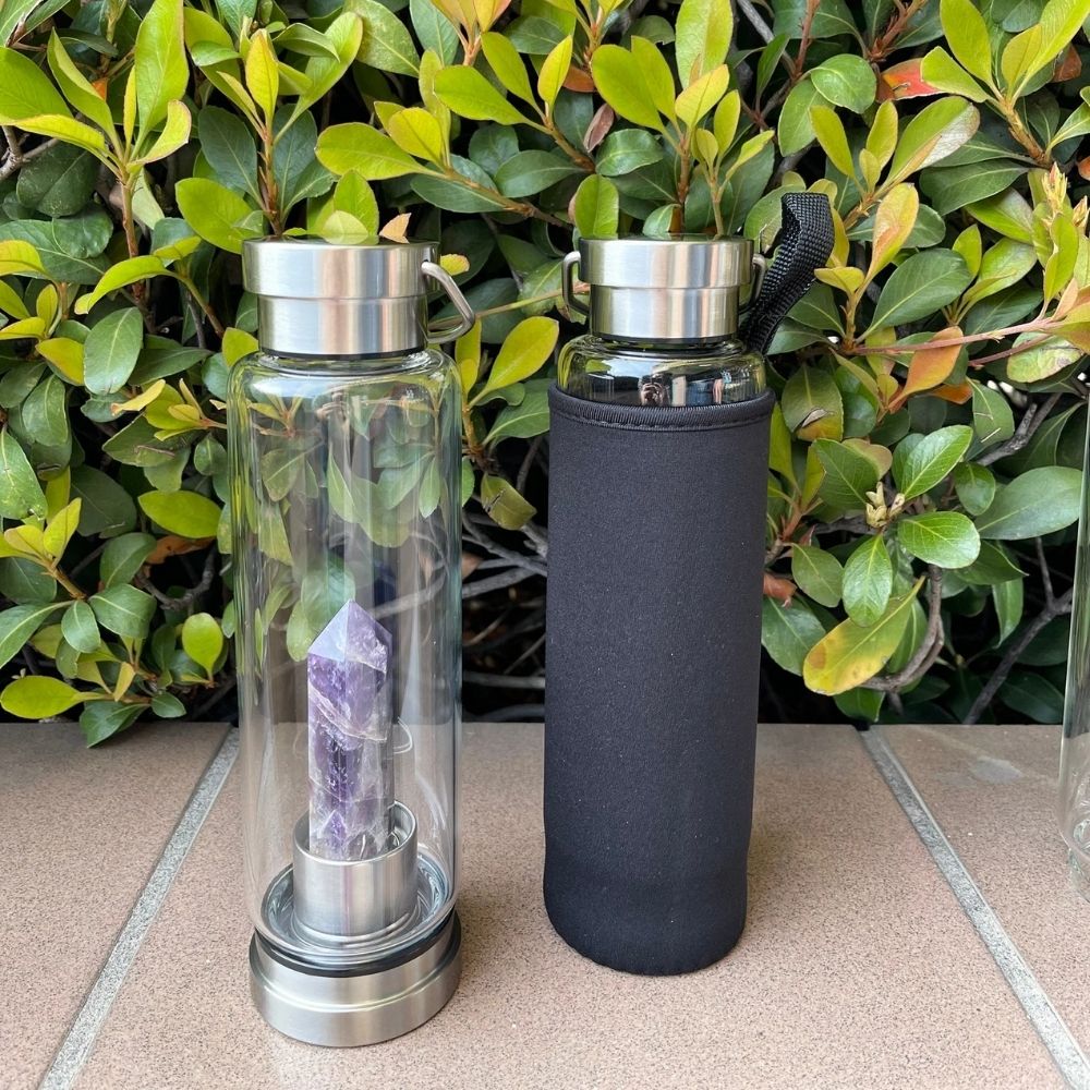 Crystal Water Bottle Infuser for Healing from Ca Nature Lover