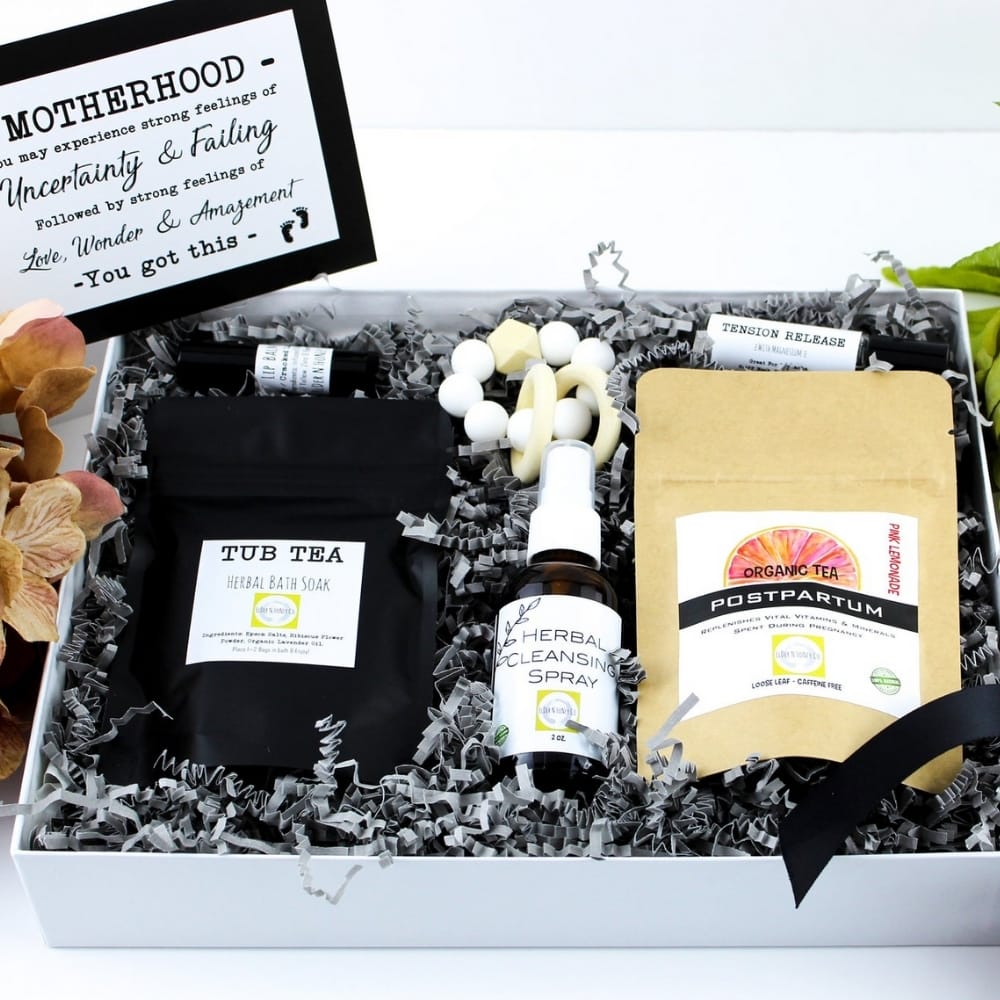 Organic Postpartum Gift Basket from Elder N Honey Co Gifts