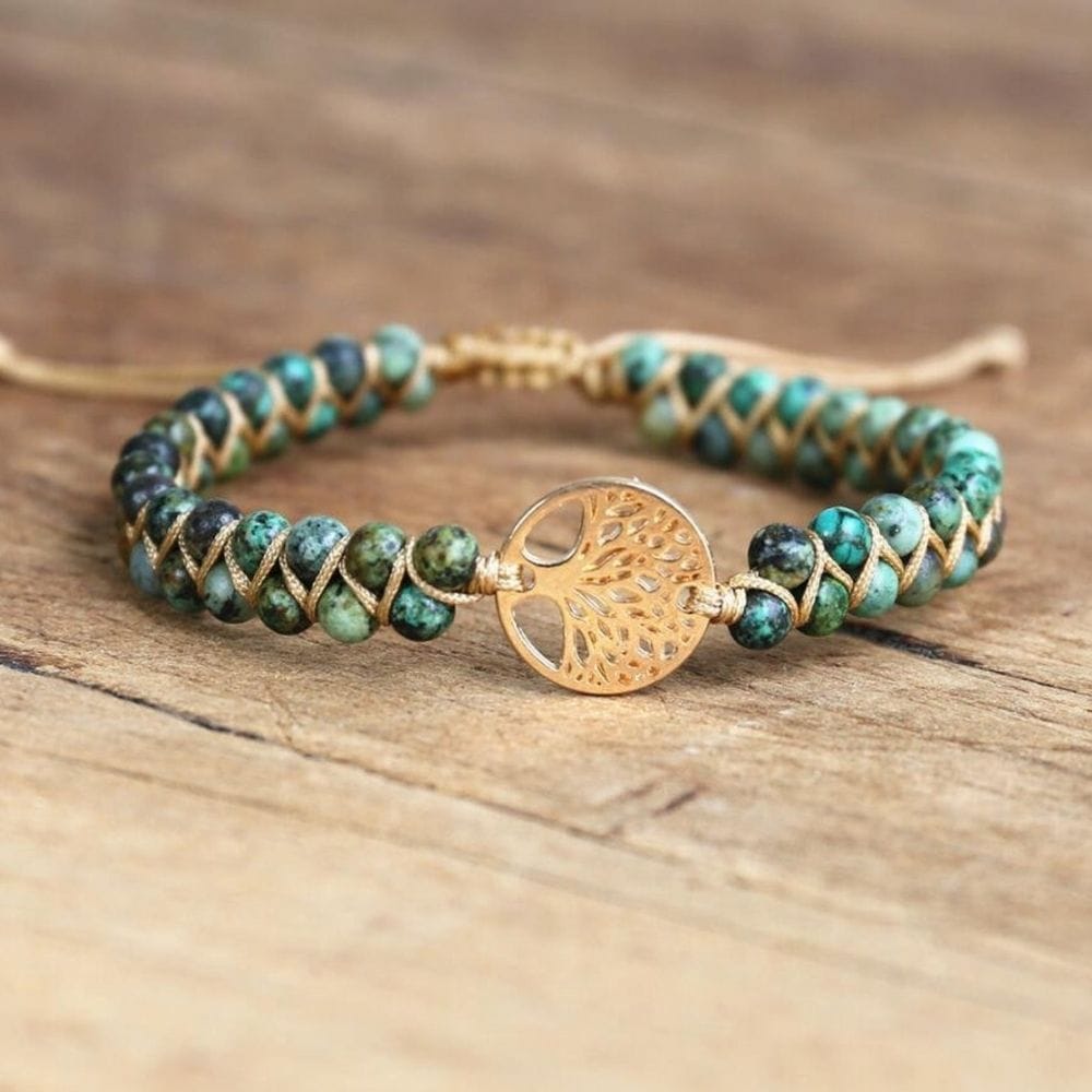 Tree of Life Bracelet African Turquoise from Evelyn Creation Store