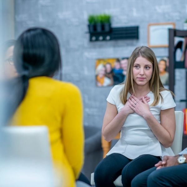 Woman expressing her emotions