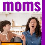 15 tips for overwhelmed moms (Pinterest Image. Mother screaming) Wild Simple Joy