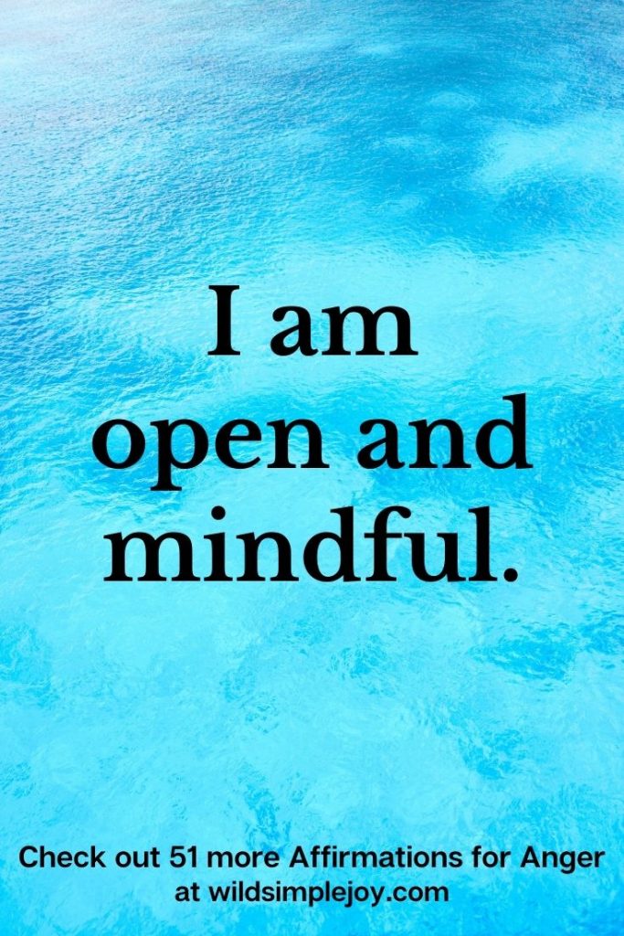 I am open and mindful