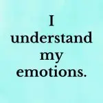 I understand my emotions