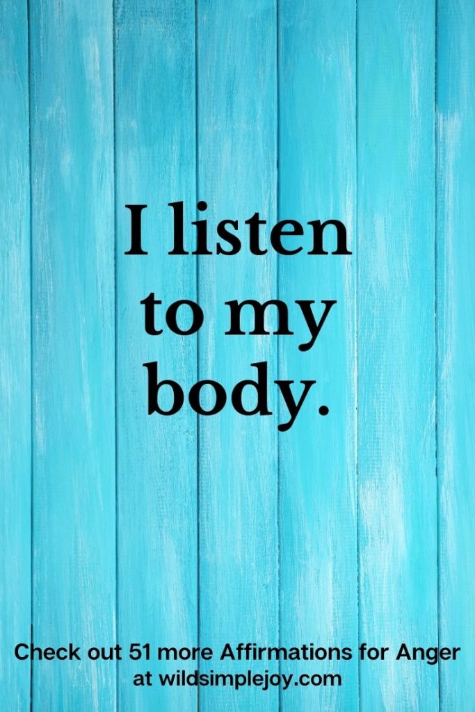 listen to my body