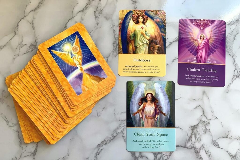 Archangel Oracle Cards By Doreen Virtue – 45-Card Deck With Guidebook – Hay House 2004 Edition