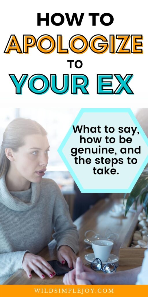 How to apologize to your ex in 7 steps (Pinterest Image)