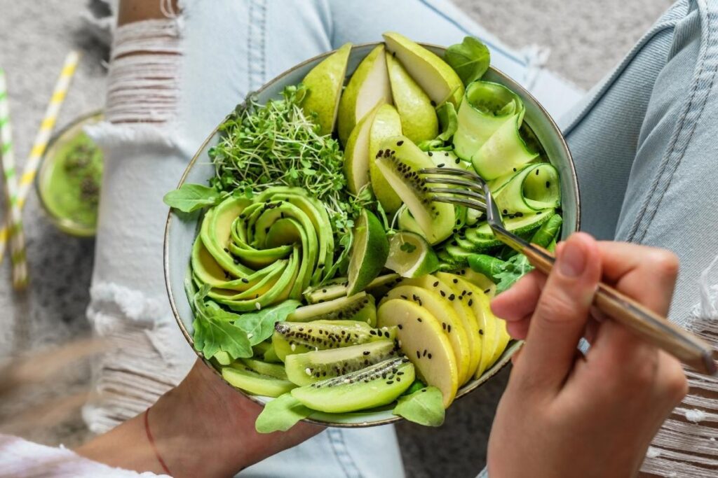 Healthy living for women includes eating your greens