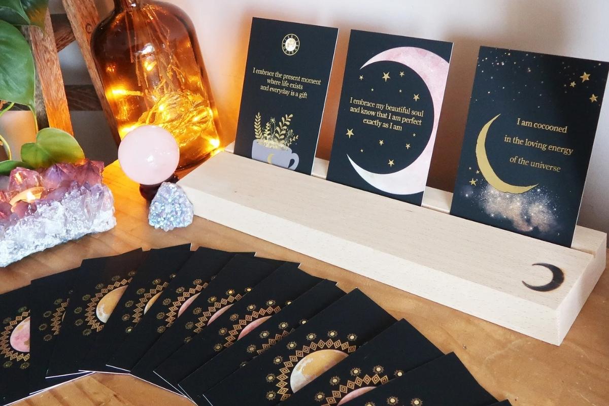 Magic of the Moon Affirmation Cards by Copper Moon Boutique.