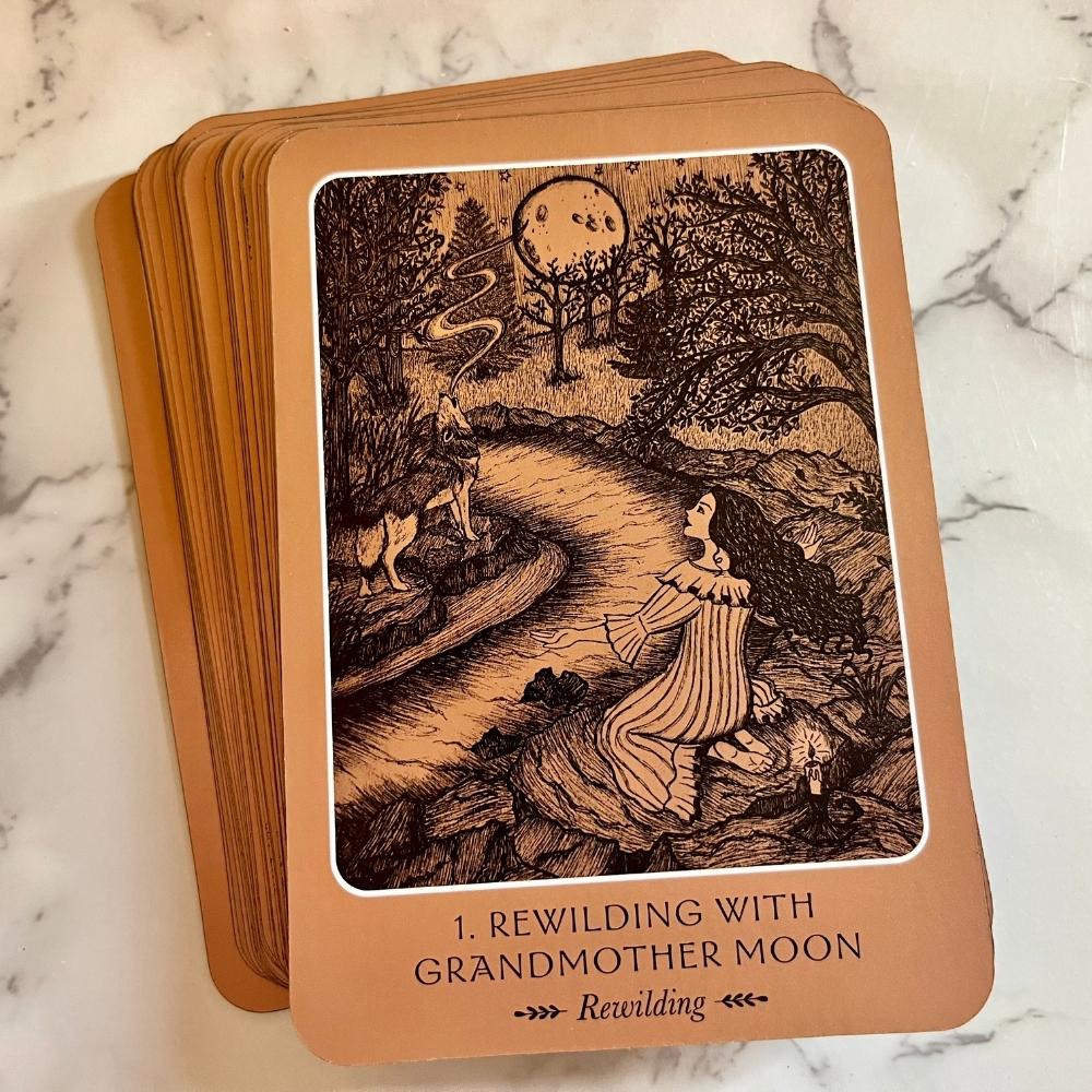 Oracle card 1, Rewilding with Grandmother Moon