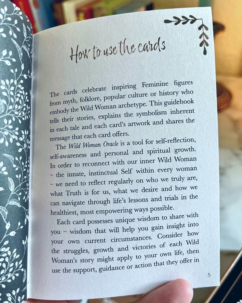 Wild Woman Oracle Booklet
