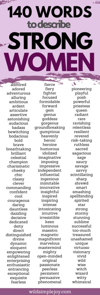 words-to-describe-the-perfect-woman-60-powerful-adjectives-to