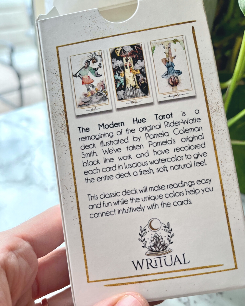 More visuals of the Modern Hue Tarot