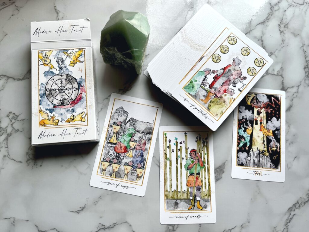 Featured Image for the Modern Hue Tarot Review