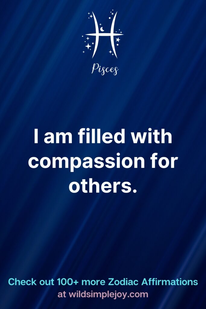I am filled with compassion for others