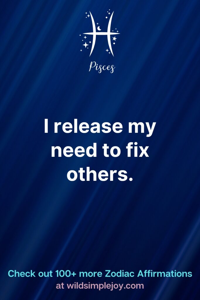 I release my need to fix others