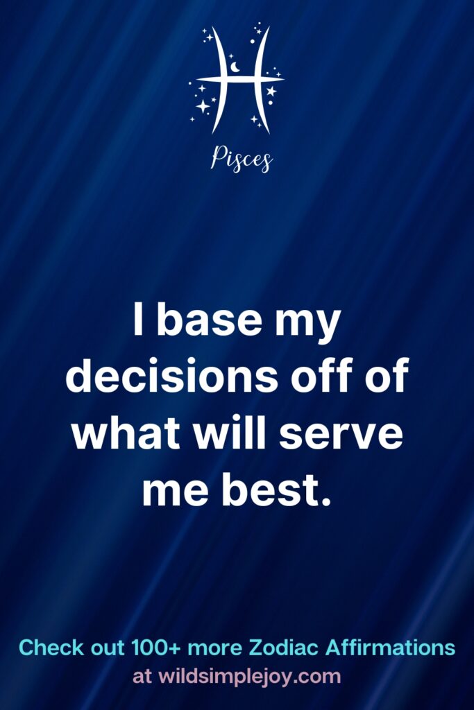 Pisces affirmation 28