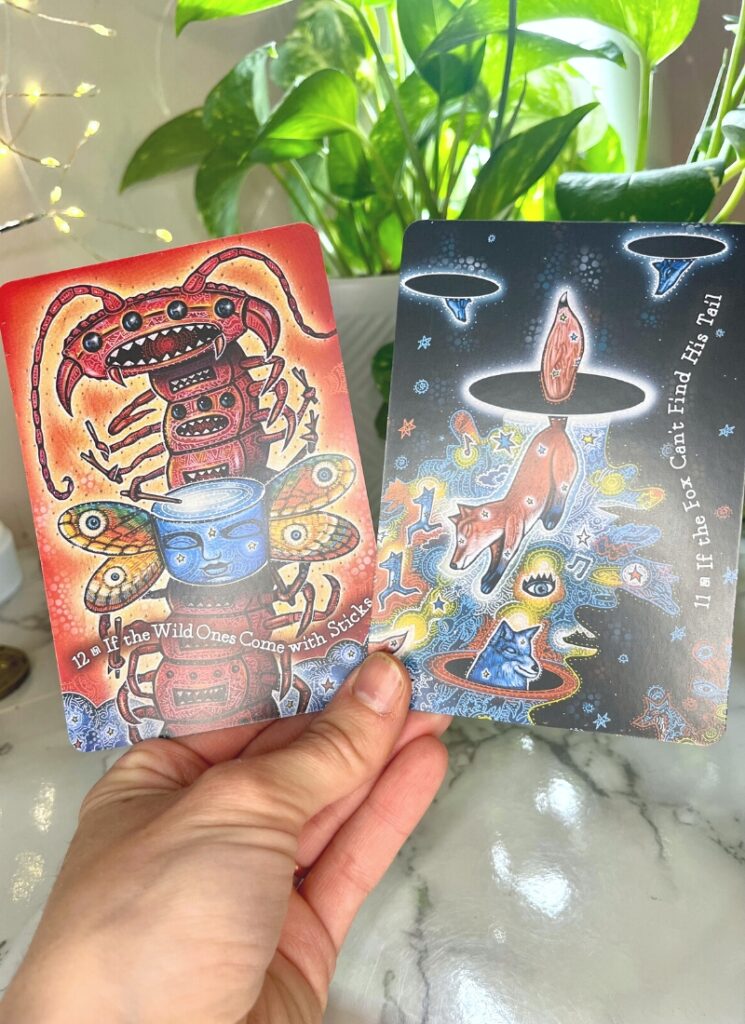 Dream Weaver's oracle cards illustrated by Joel Nakamura