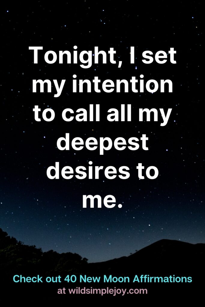 tonight, I set my interntion to call all my deepest desires to me. v