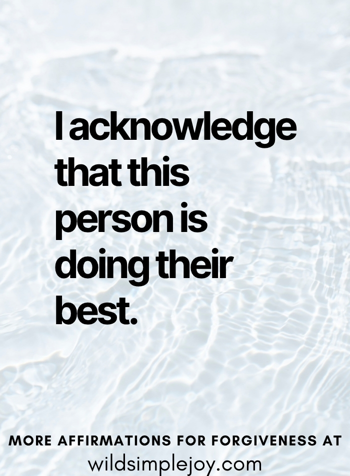 I acknowledge that this person is doing their best