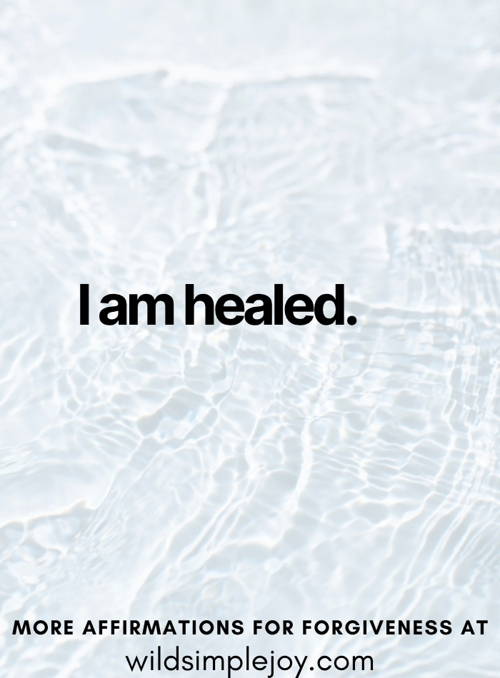 I am healed