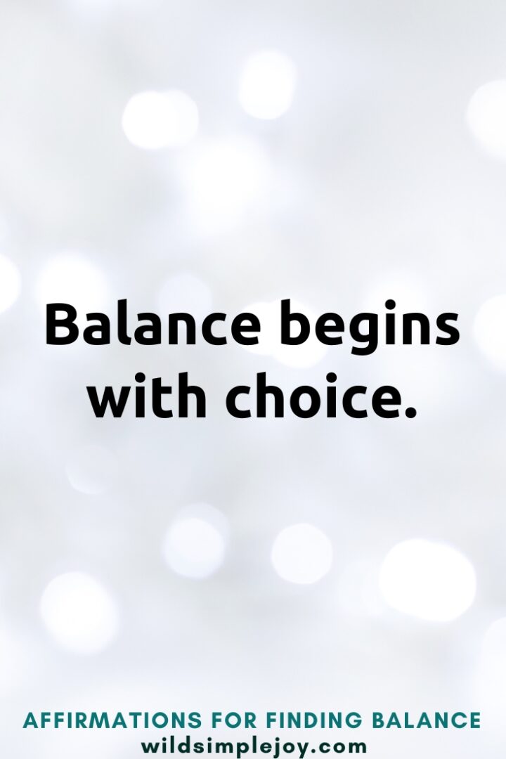 Need Balance You Don't Need to