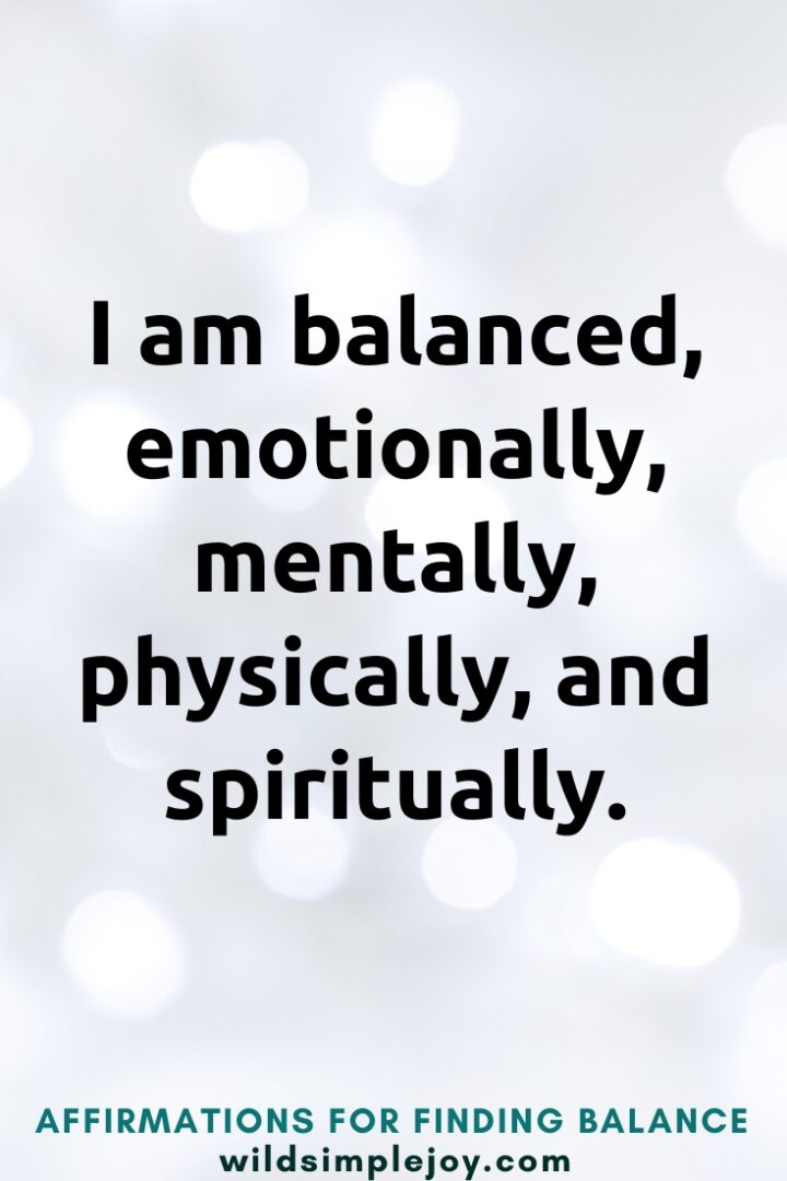 Need Balance You Don't Need to