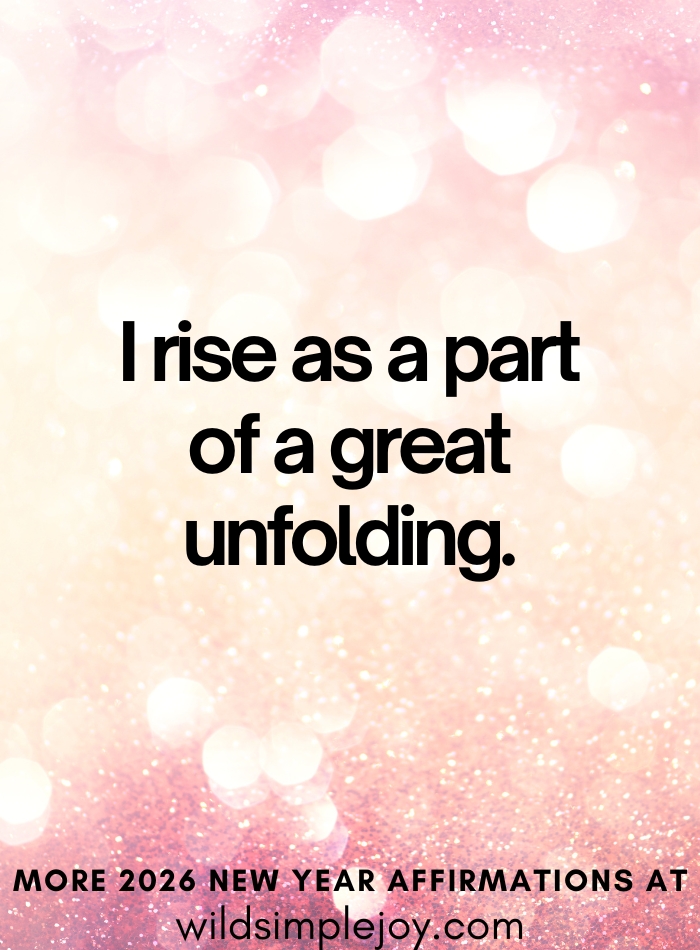 I rise as a part of a great unfolding